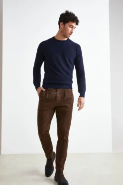 Pantalone Stretch Slim Fit - CACAO