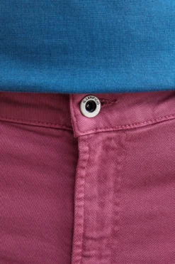 Pantalone 5 tasche in cotone - ROSA SCURO