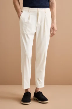 Pantalone Tecnico Slim Fit con Elastico - PANNA