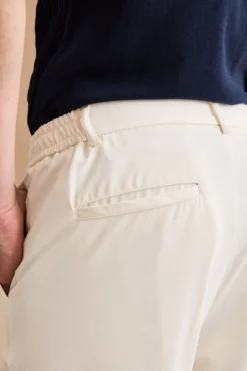 Pantalone Tecnico Slim Fit con Elastico - PANNA
