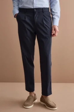 Pantalone Tecnico Slim Fit con Elastico - BLU