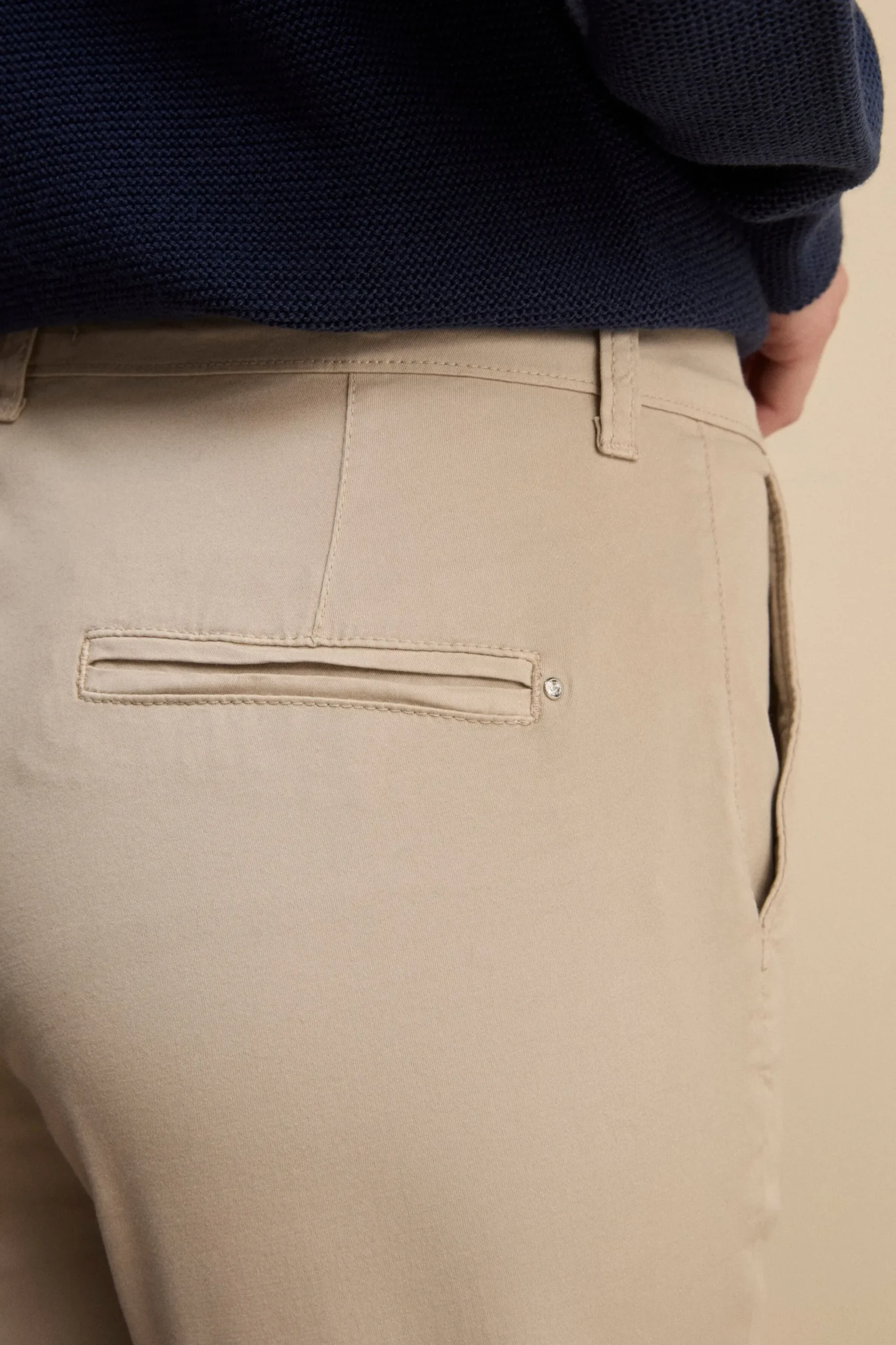 Pantalone Twill Regular Fit - BEIGE