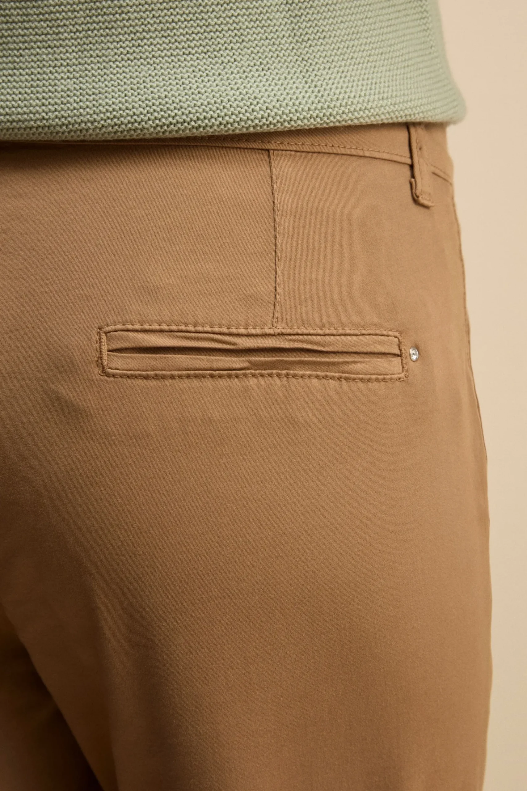 Pantalone Twill Regular Fit - BRONZO