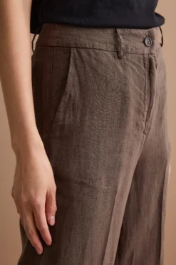 Pantalone Wide Leg in Lino - T.MORO