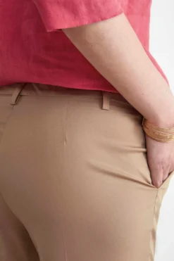 Pantaloni Capri con Tasche - KAKI