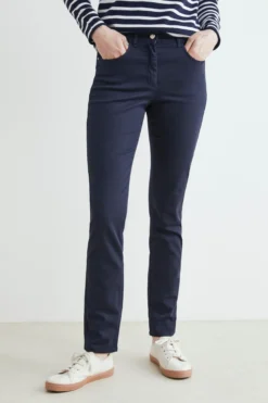 Pantaloni casual in cotone - BLU