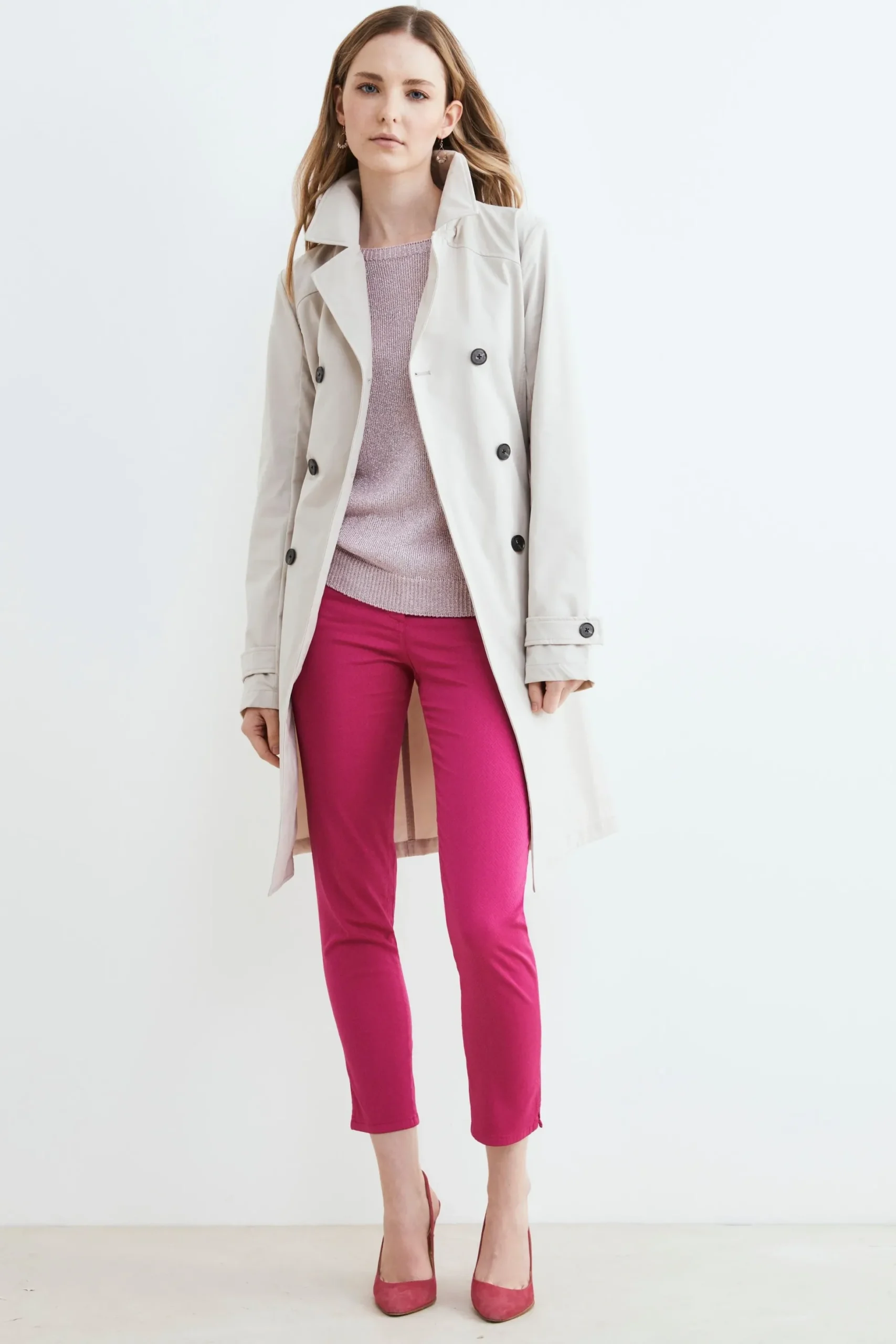 Pantaloni casual 5 tasche - ORCHIDEA