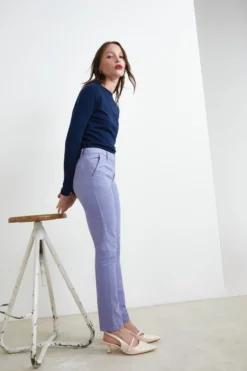 Pantaloni cinque tasche - LILLA