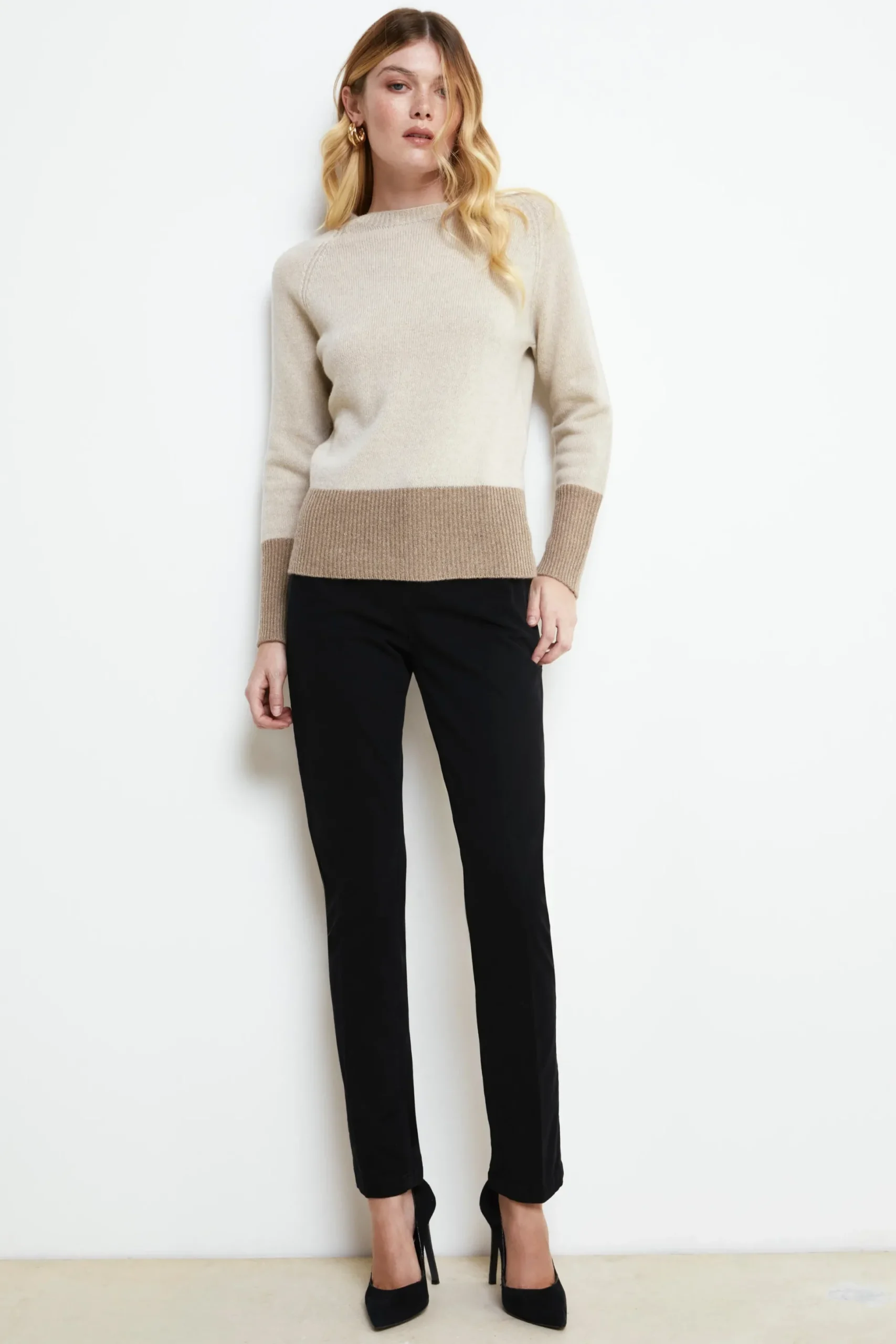Pantaloni cinque tasche - NERO