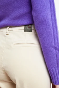 Pantaloni cinque tasche - PANNA