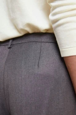 Pantaloni Morbidi Gamba Larga - GRIGIO