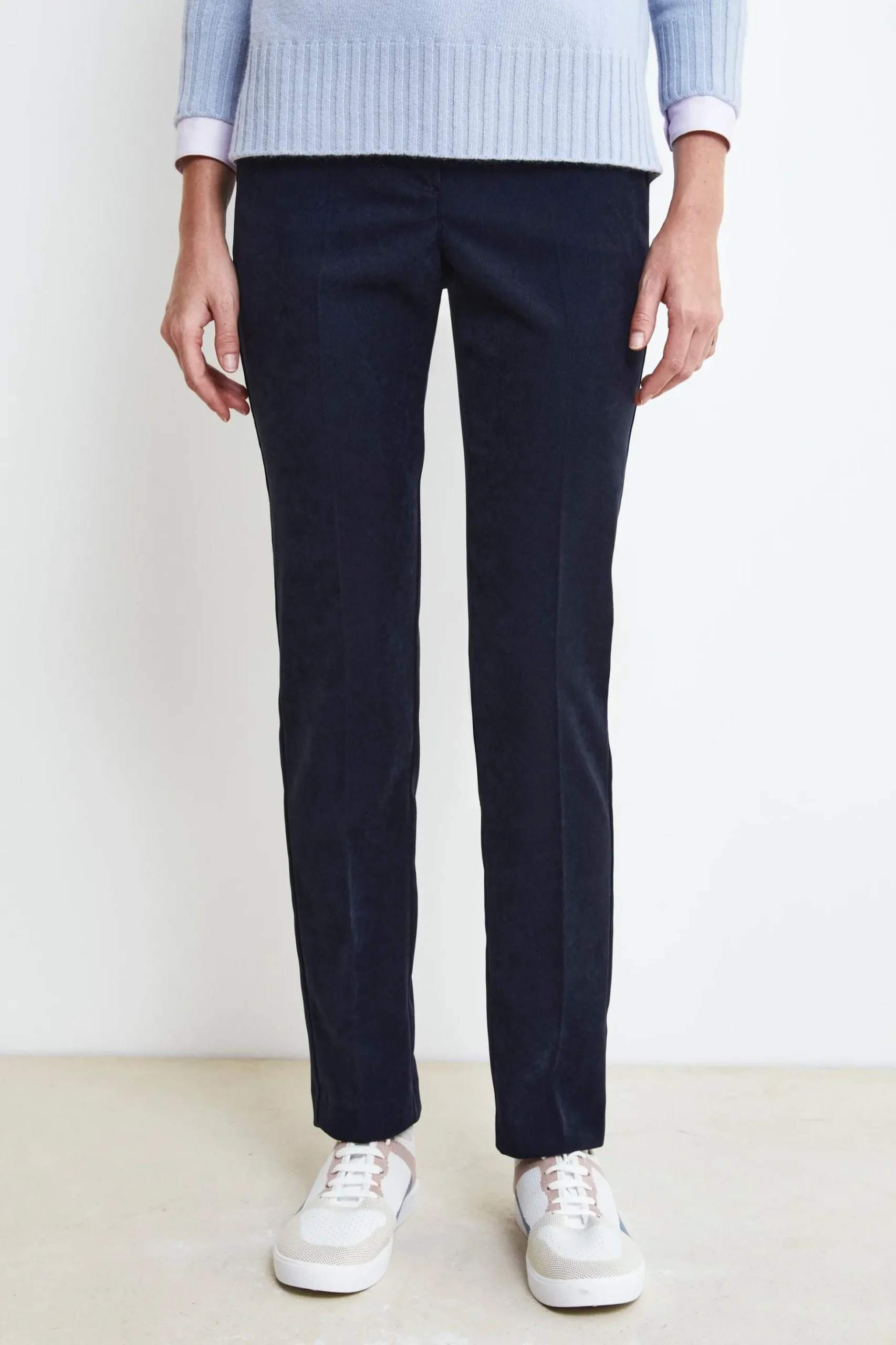 Pantaloni sigaretta in Velluto - BLU
