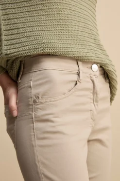 Pantaloni Slim Cinque Tasche - BEIGE