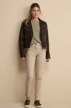 Pantaloni Slim Cinque Tasche - BEIGE