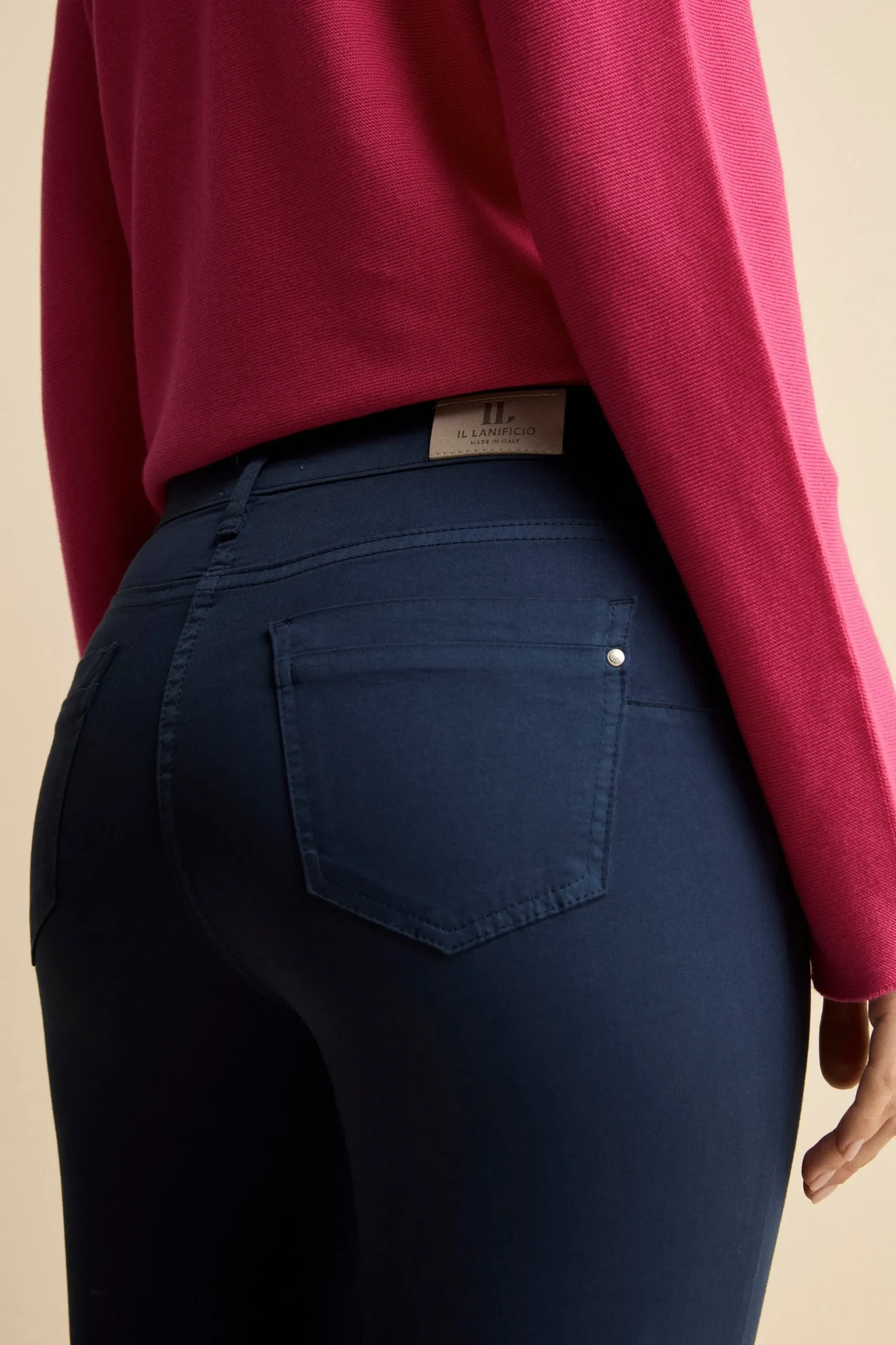 Pantaloni Slim Cinque Tasche - BLU