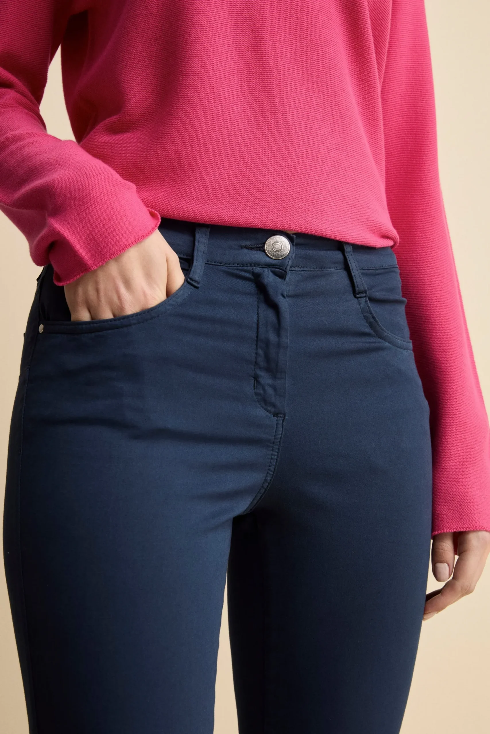 Pantaloni Slim Cinque Tasche - BLU