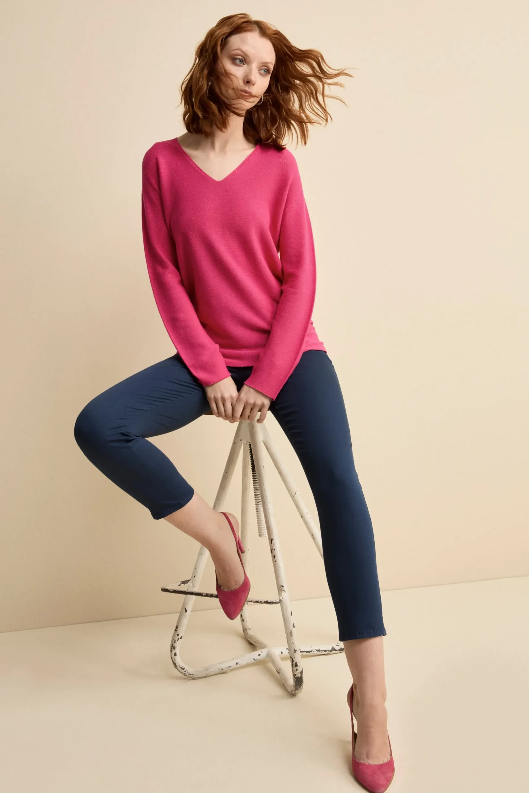 Pantaloni Slim Cinque Tasche - BLU
