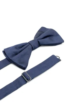 Papillon in Pura Seta - BLU