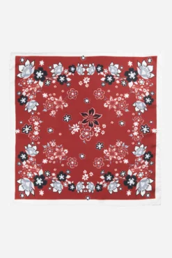 Pochette fantasia floreale - FANT. BORDEAUX