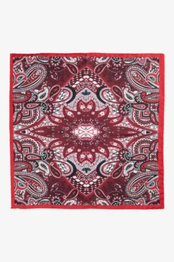 Pochette fantasia paisley - FANT. BORDEAUX
