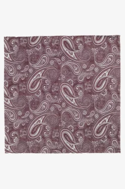 Pochette paisley in seta - FANT. BORDEAUX
