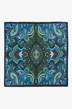 Pochette ripasso in seta - FANT. BLU