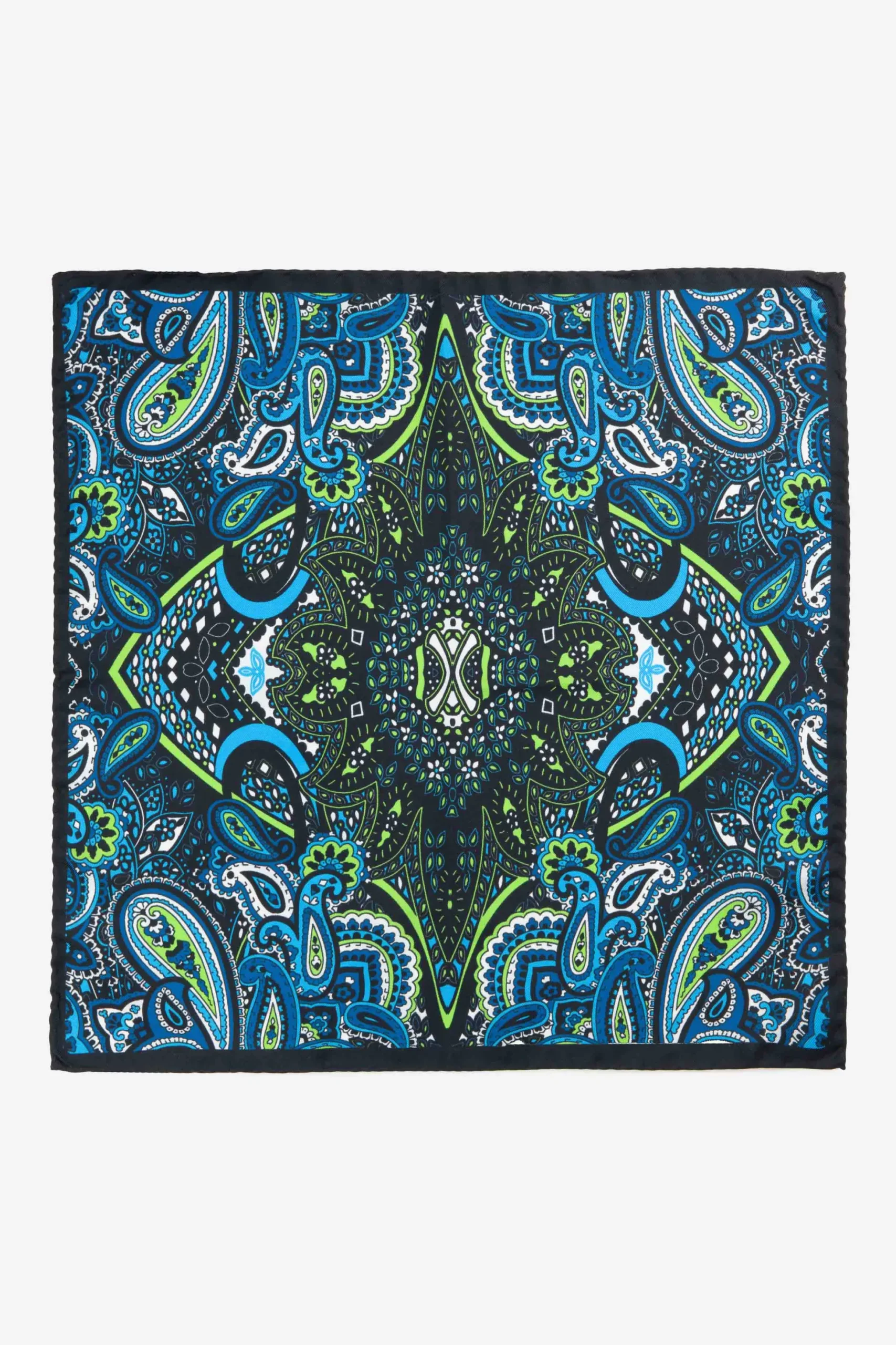 Pochette ripasso in seta - FANT. BLU