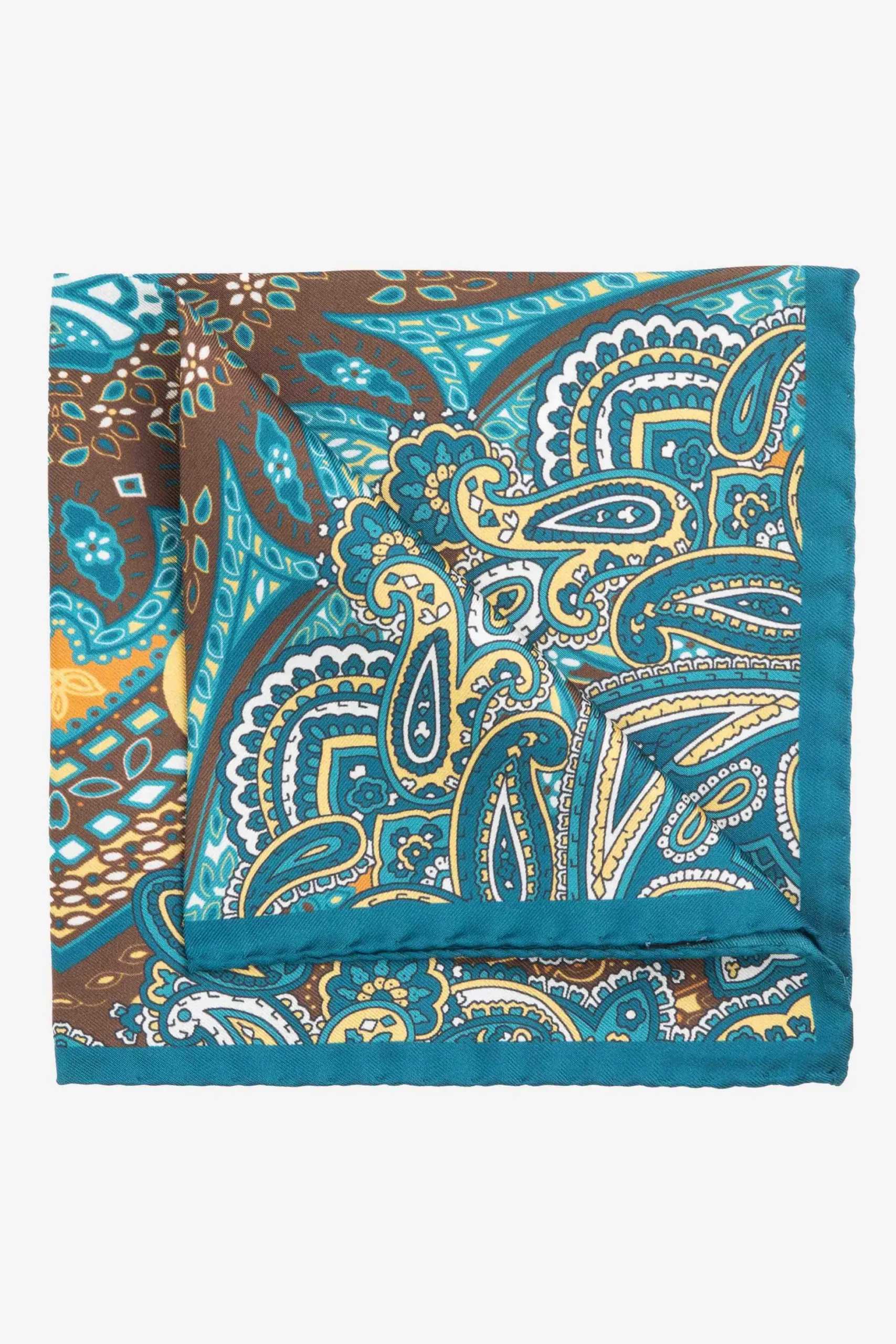 Pochette ripasso in seta - FANT. VERDE