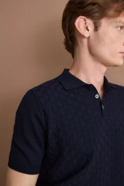 Polo Dama Mezza Manica in Cotone - BLU