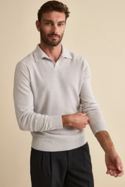 Polo Derby in Lana Merino con Toppe - PERLA