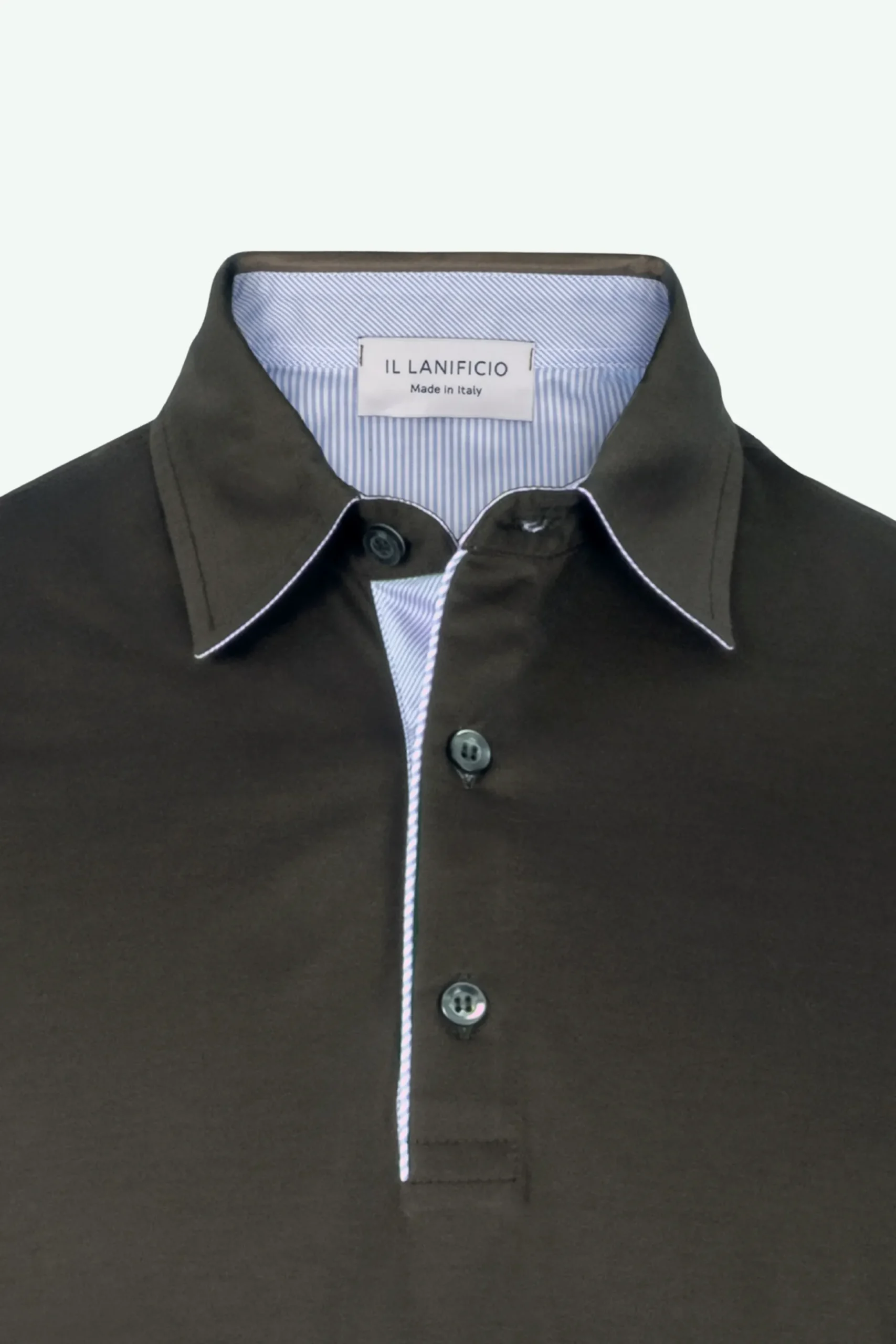 Polo Jersey Mezza Manica in Filo di Scozia - MARRONE