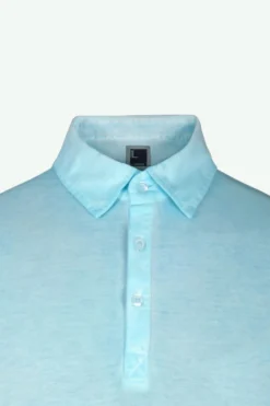 Polo Slim in Cotone - CELESTE