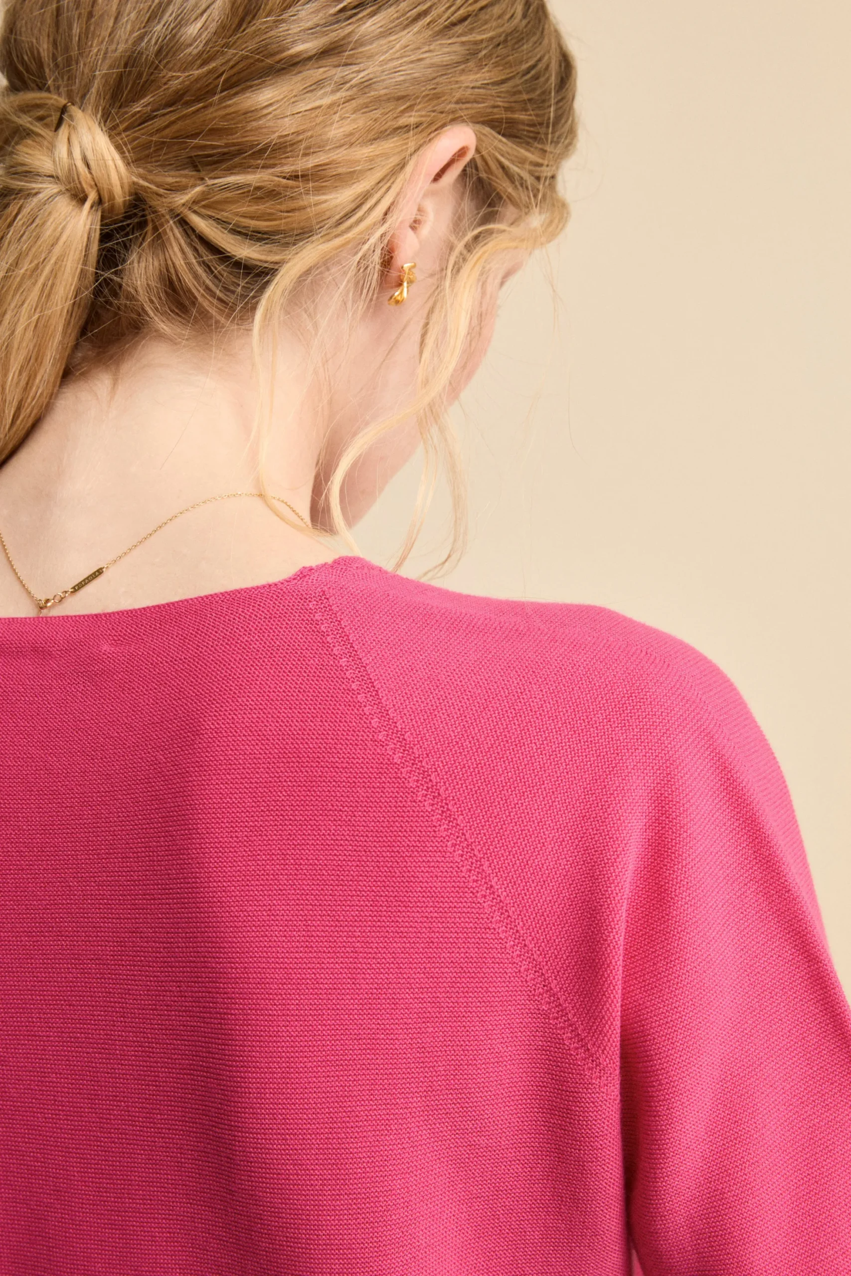 Pullover Links con Scollo a V in Cotone - PEONIA