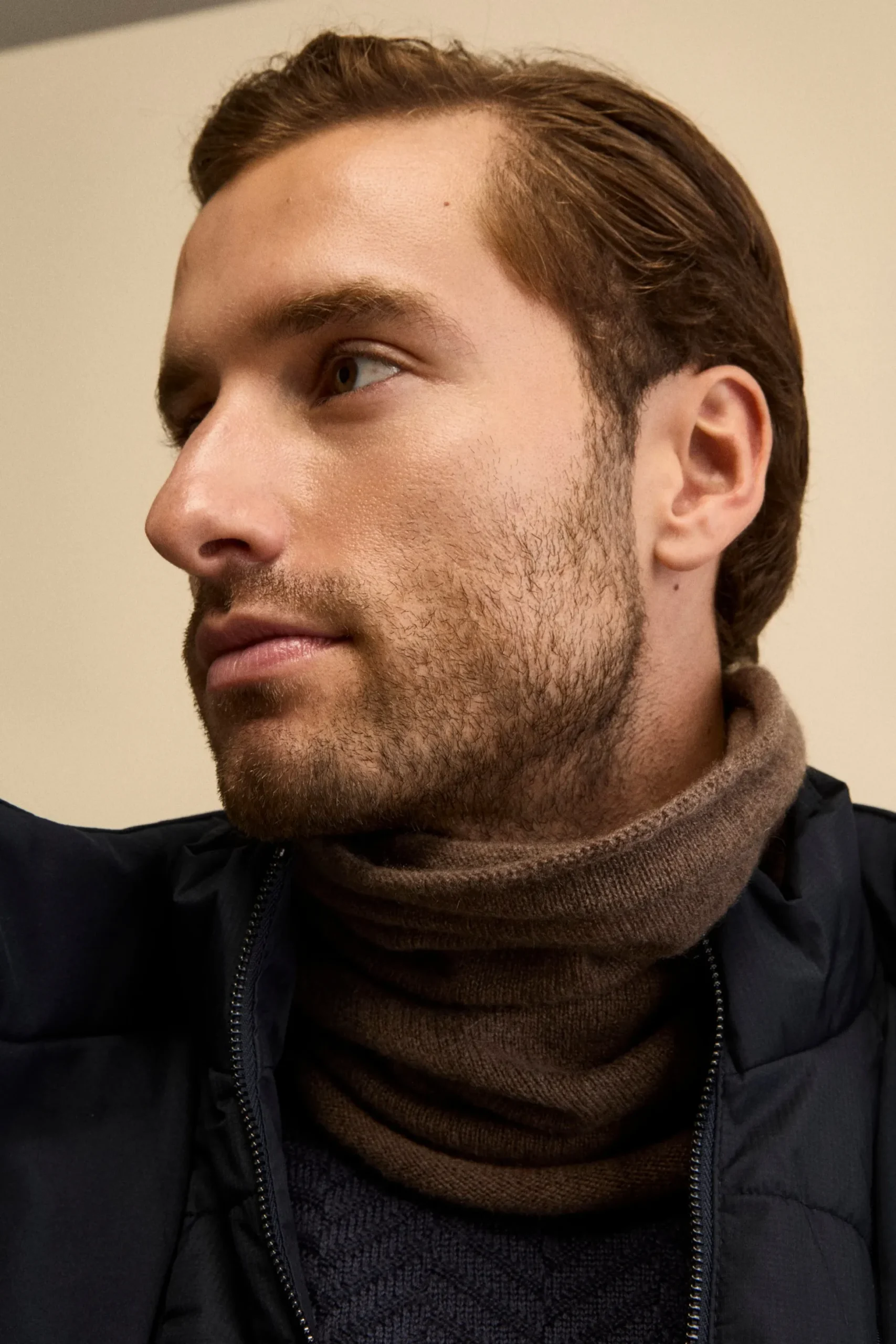 Scaldacollo in cashmere - LEGNO