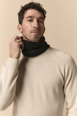 Scaldacollo in cashmere - NERO