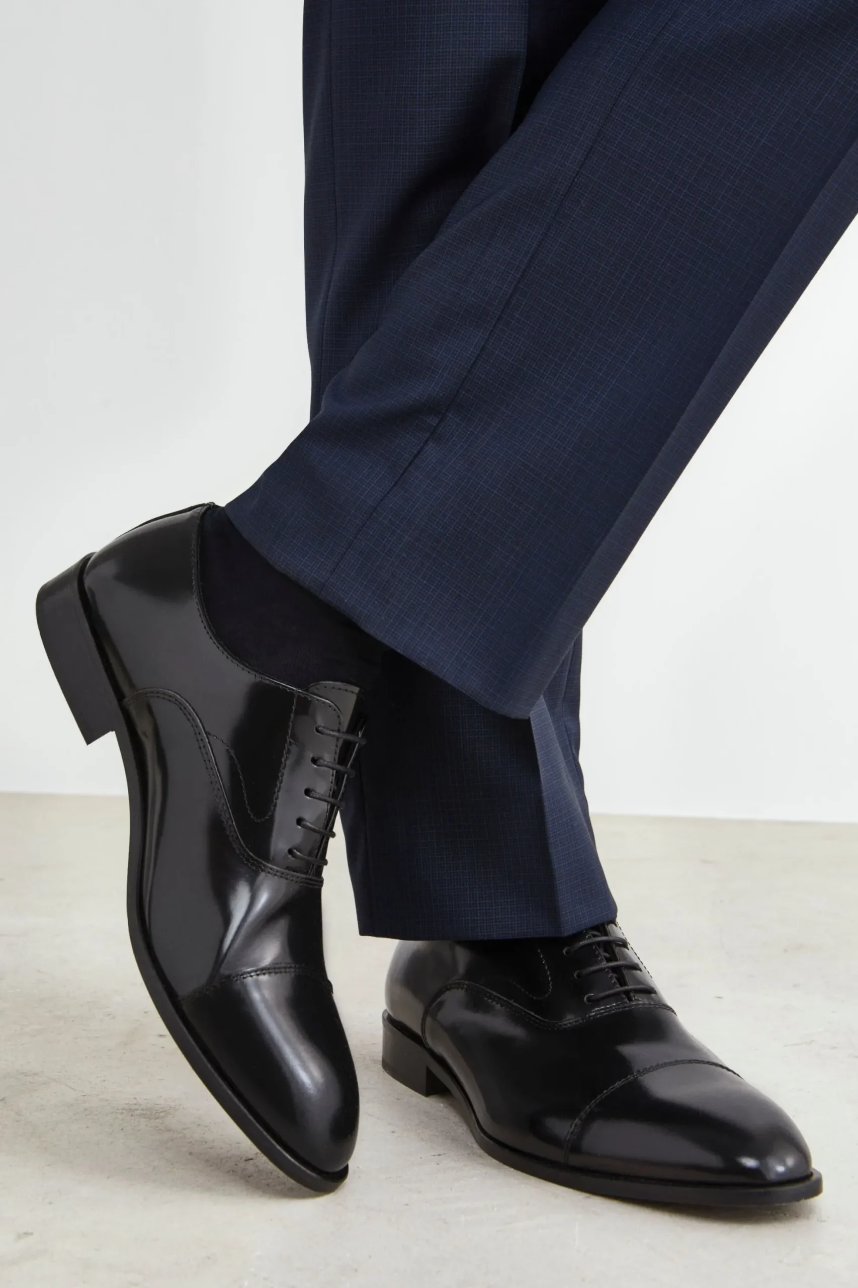 Scarpa Nera Derby in Pelle - NERO
