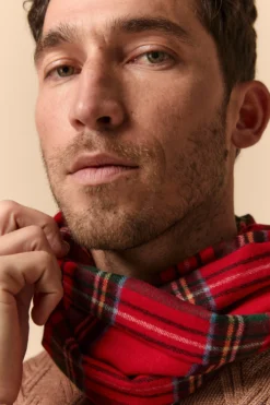 Sciarpa in Lana e Cashmere - SCOZZESE ROSSO