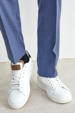 Sneakers Bianche in Pelle - BIANCO