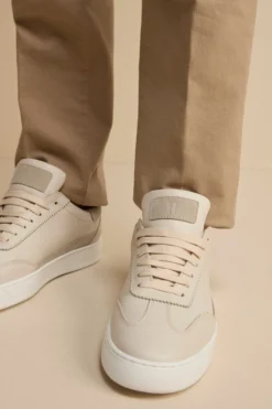 Sneakers Camoscio in Pelle - PANNA