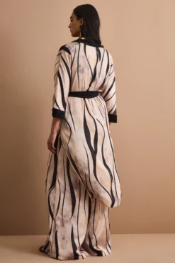 Spolverino Kimono Lungo con Cintura - FANT. ORO