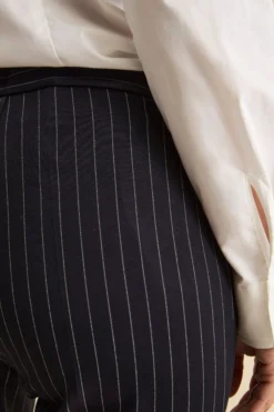 Tailleur Doppiopetto a Righe - BLU GESSATO