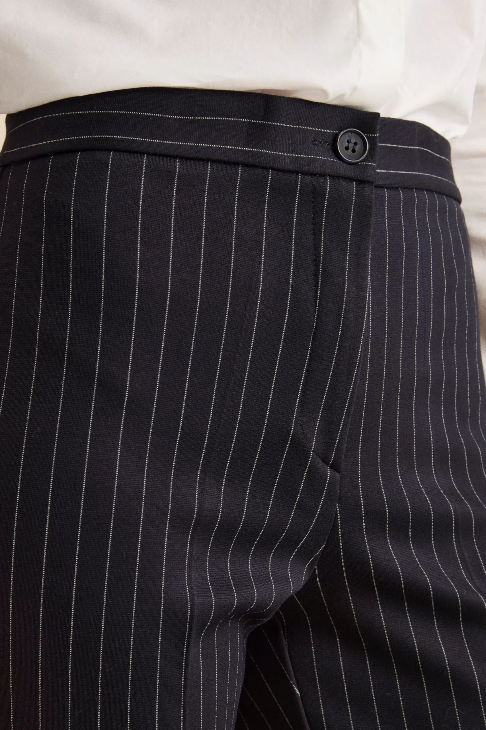 Tailleur Doppiopetto a Righe - BLU GESSATO
