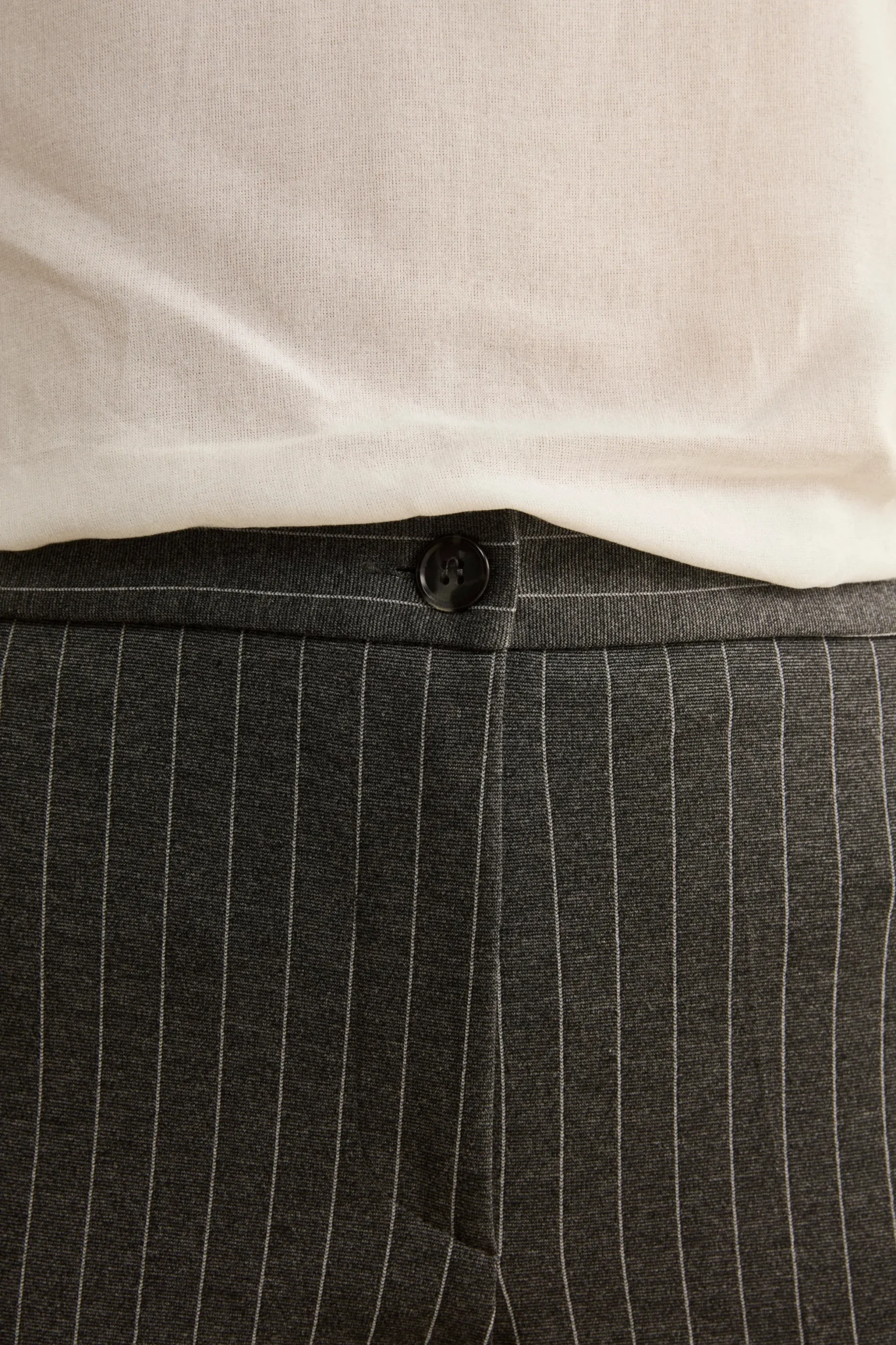 Tailleur Gessato Monopetto con Revers Classico - GRIGIO GESSATO