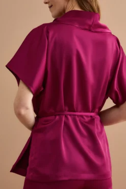 Top Elegante con Drappeggio e Coulisse - MAGENTA