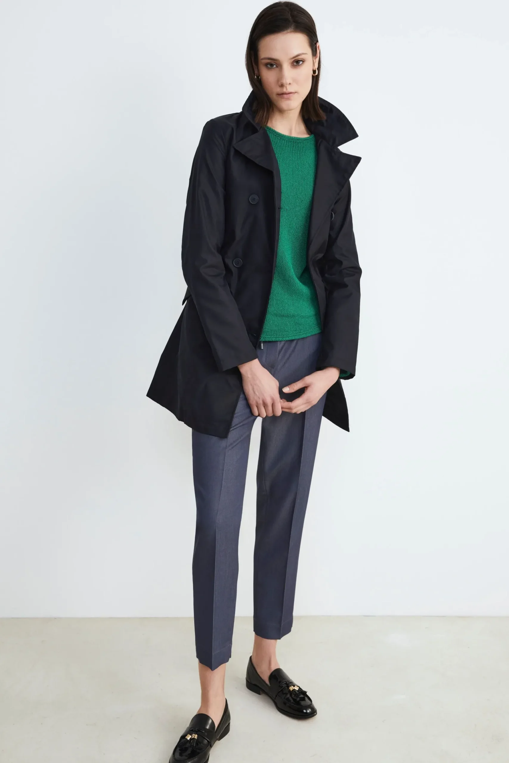 Trench donna elegante - NAVY
