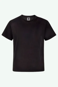 T-Shirt Girocollo in Jersey di Cotone - NERO