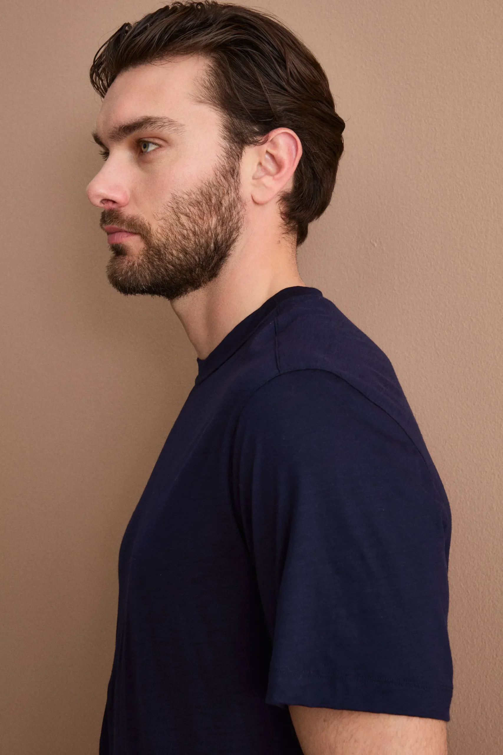 T-Shirt Regular Fit in Lana Merino - BLU