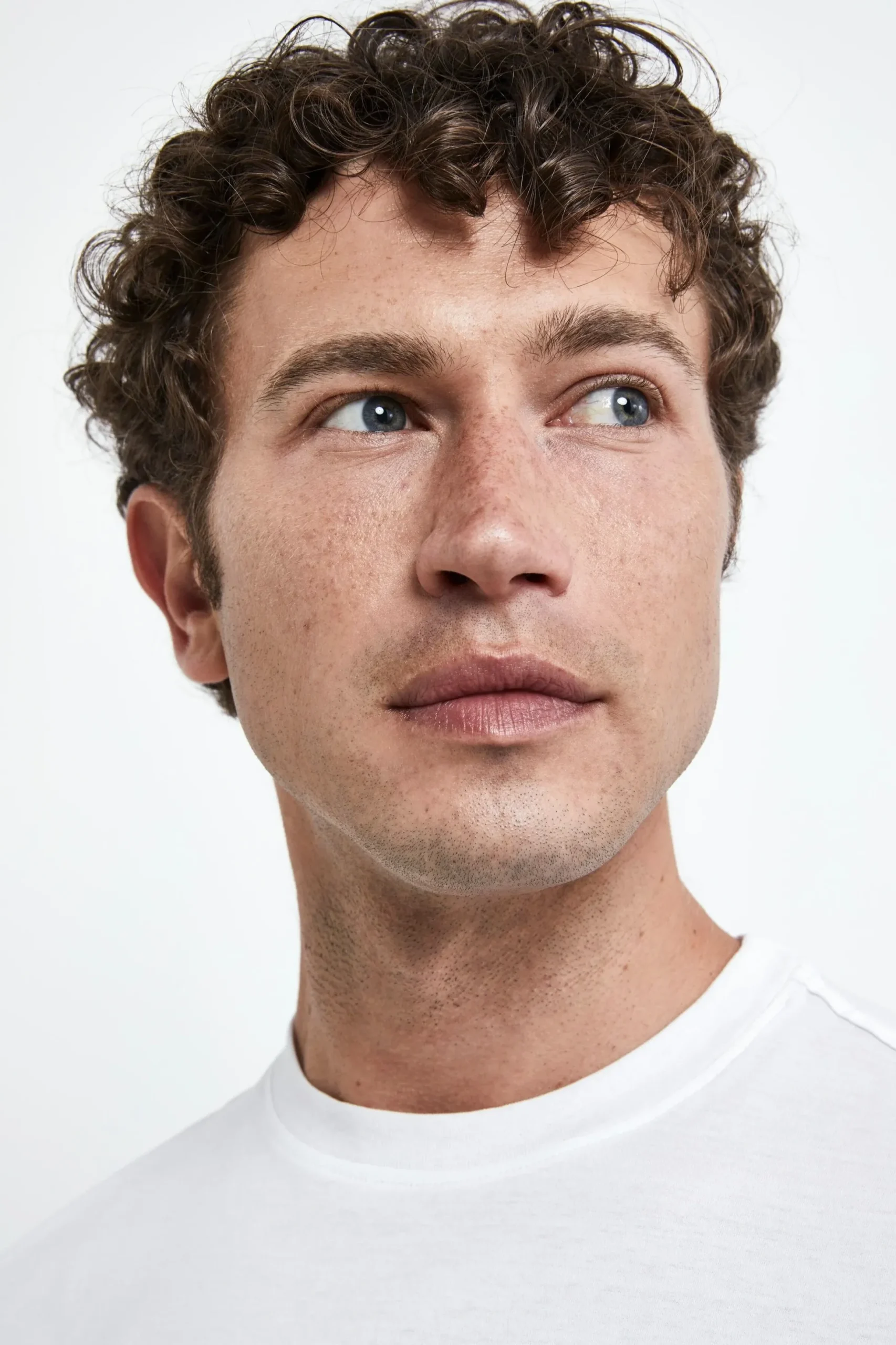 T-Shirt Slim in Filo di Scozia - BIANCO