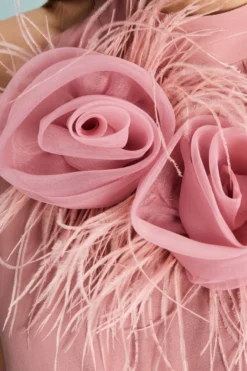 Tuta Cerimonia in Georgette Plissettata - ROSA ANTICO