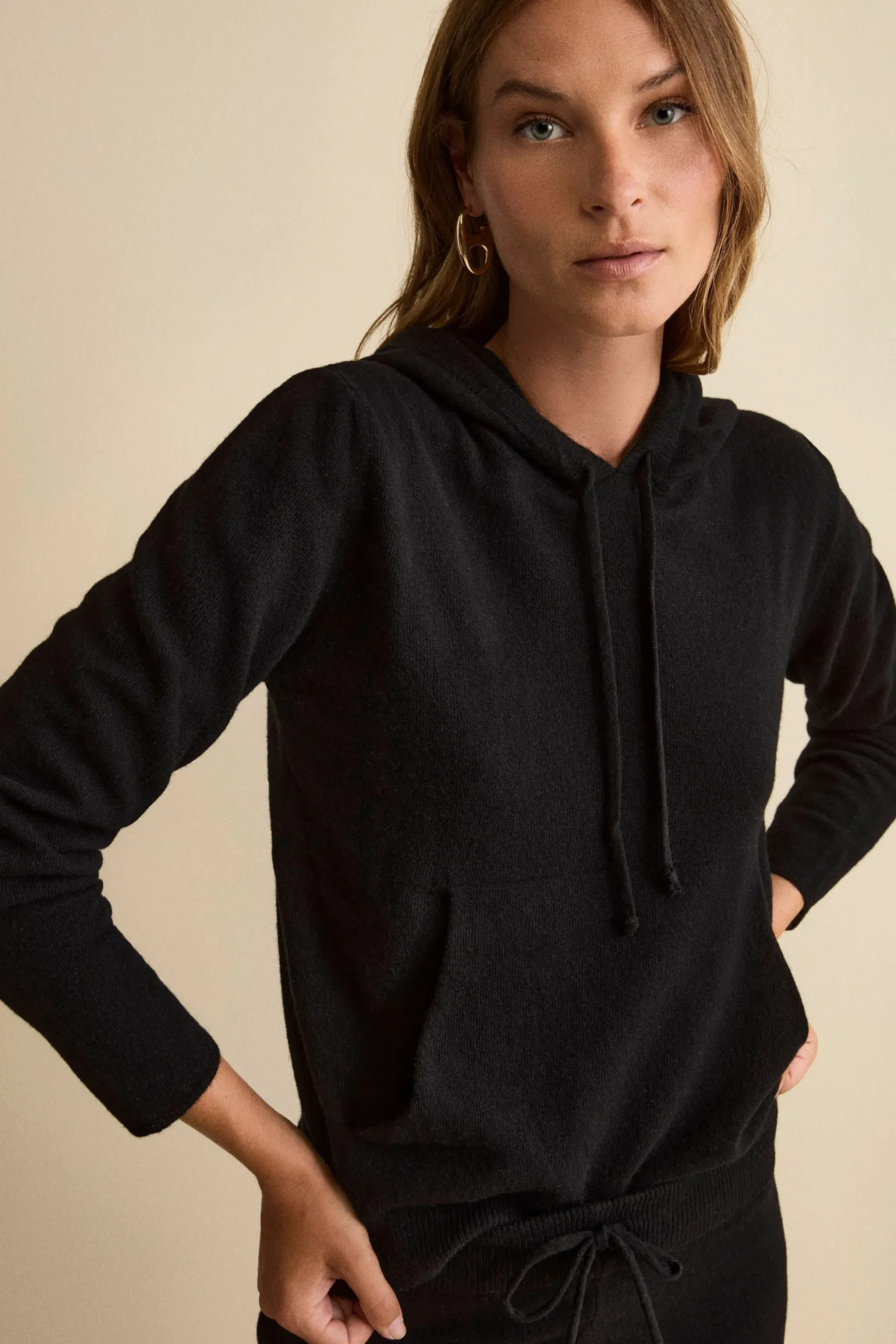 Tuta Morbida in cashmere - NERO